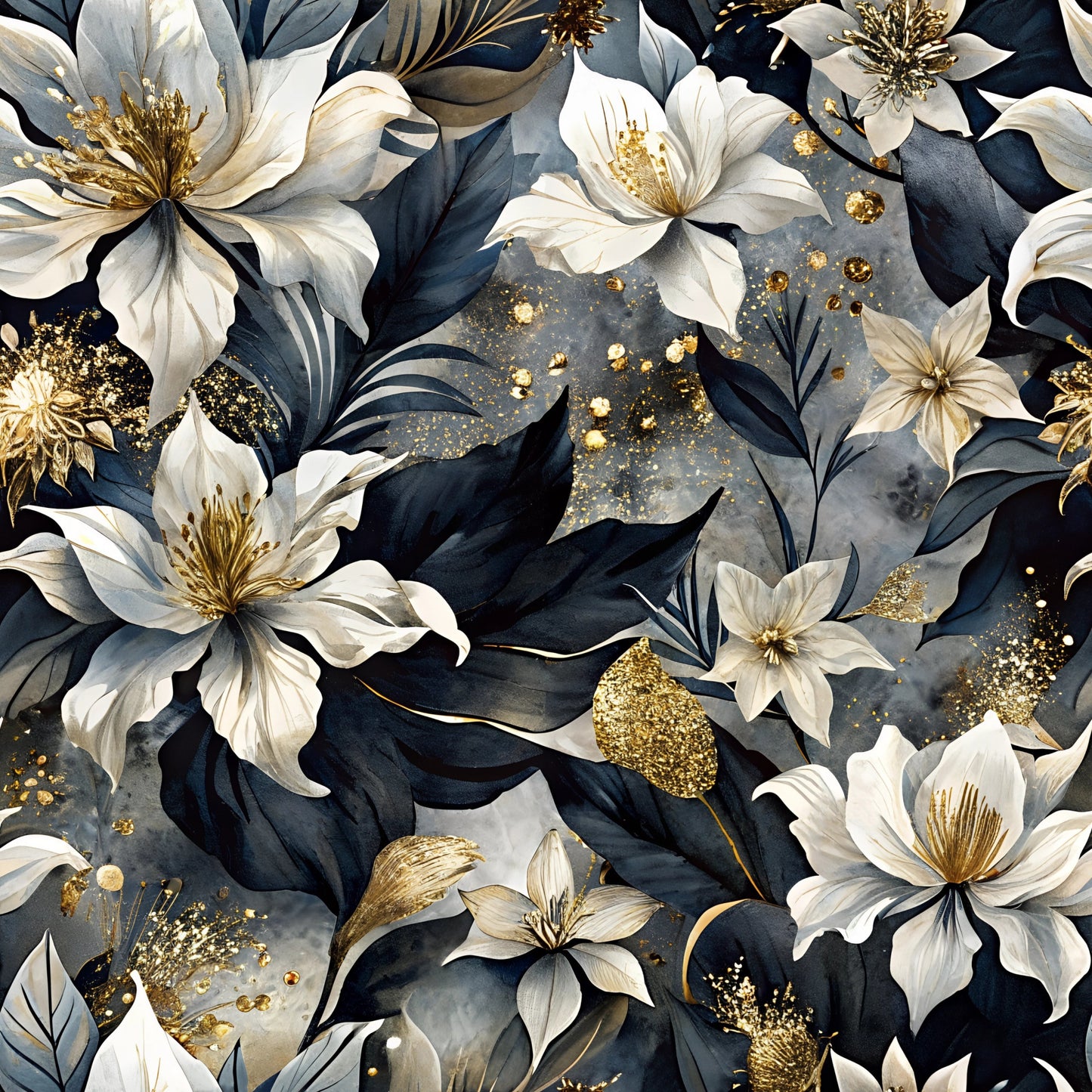 Lavish Chic Florals Pattern 3 Quilting Cotton Fabric