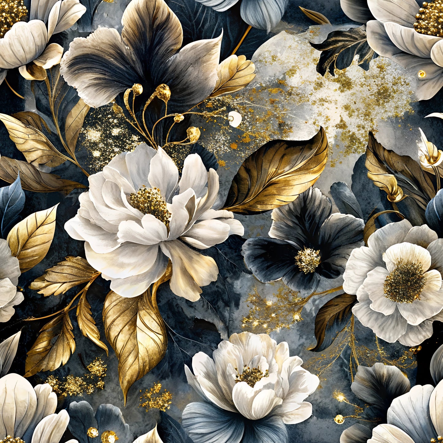 Lavish Chic Florals Pattern 4 Quilting Cotton Fabric