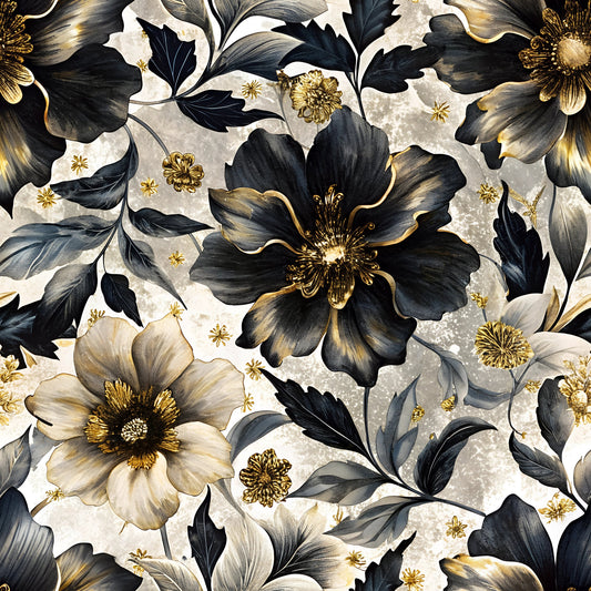 Lavish Chic Florals Pattern 6 Quilting Cotton Fabric