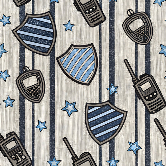 Law Enforcement Pattern 1 Quilting Cotton Fabric