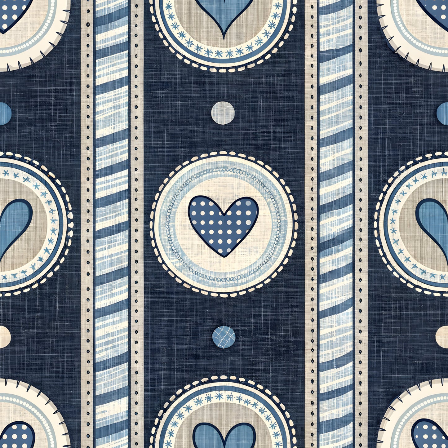 Law Enforcement Pattern 10 Quilting Cotton Fabric