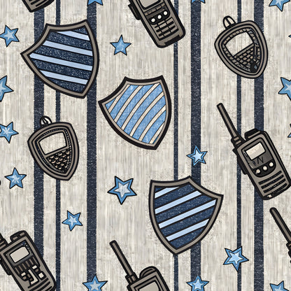 Law Enforcement Pattern 1 Quilting Cotton Fabric