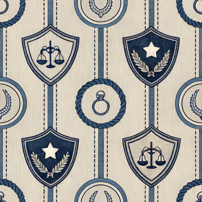 Law Enforcement Pattern 4 Quilting Cotton Fabric