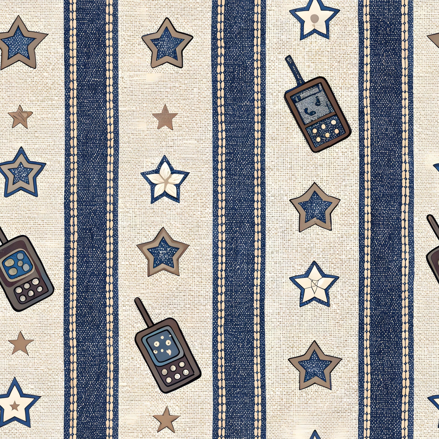 Law Enforcement Pattern 6 Quilting Cotton Fabric