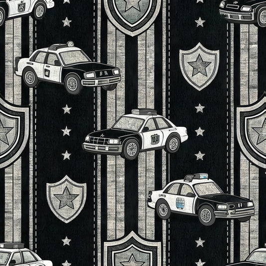 Law Enforcement Pattern 7 Quilting Cotton Fabric