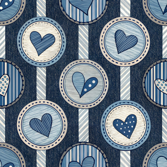 Law Enforcement Pattern 9 Quilting Cotton Fabric
