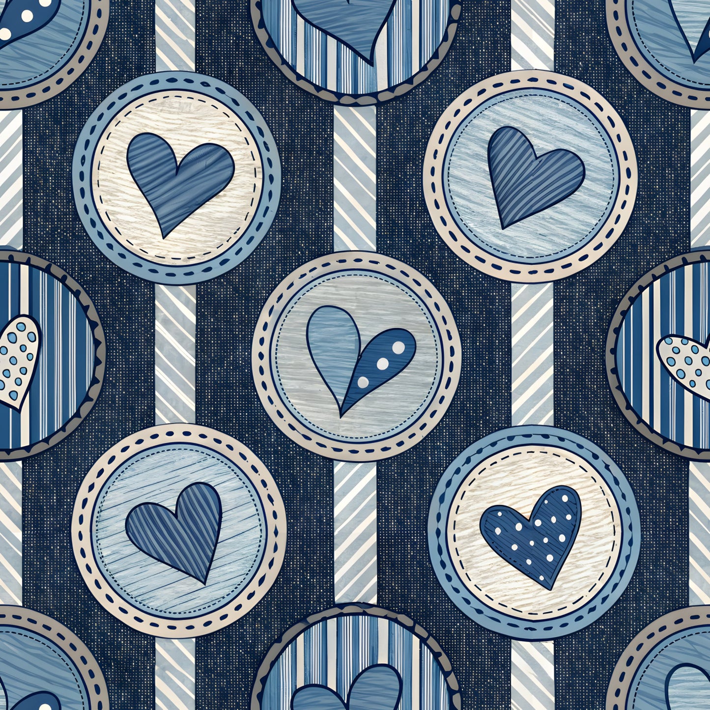 Law Enforcement Pattern 9 Quilting Cotton Fabric