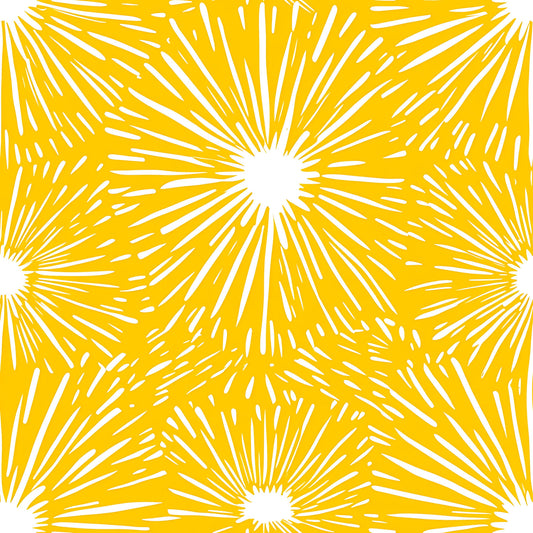Lemon Burst Pattern 12 Quilting Cotton Fabric
