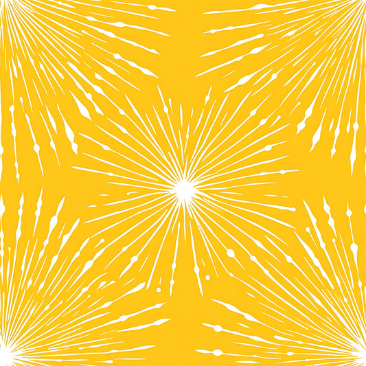 Lemon Burst Pattern 15 Quilting Cotton Fabric