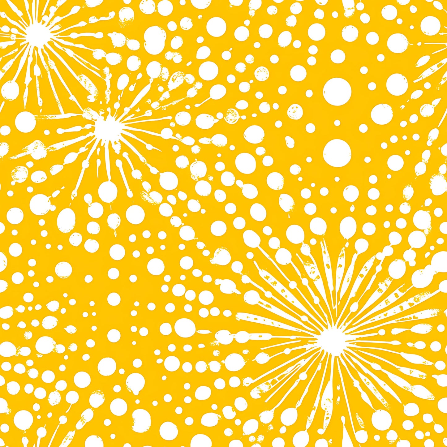 Lemon Burst Pattern 16 Quilting Cotton Fabric