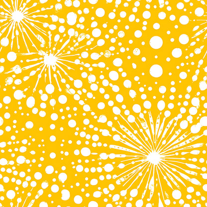 Lemon Burst Pattern 16 Quilting Cotton Fabric