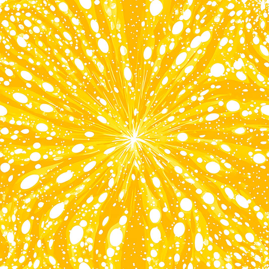 Lemon Burst Pattern 18 Quilting Cotton Fabric