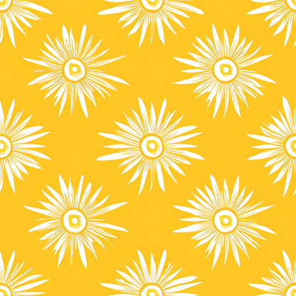 Lemon Burst Pattern 9 Quilting Cotton Fabric