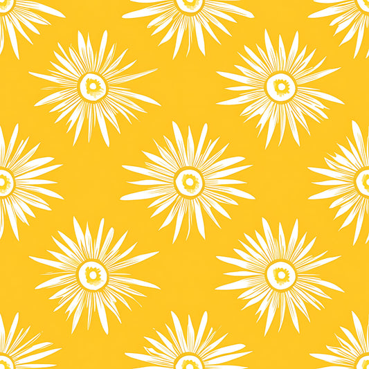 Lemon Burst Pattern 9 Quilting Cotton Fabric