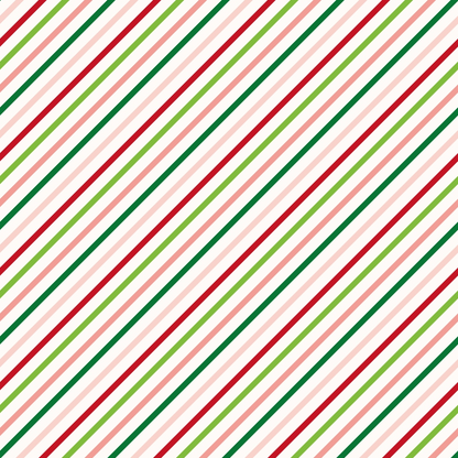 Diagonal stripes in red, white, and green forming a repeating pattern across the image.