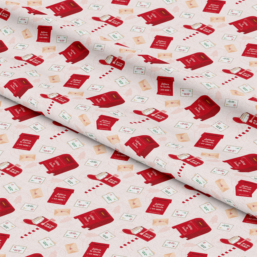 Letters to Santa Pattern 4 Quilting Cotton Fabric