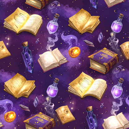 Magical Cauldrons And Potions Pattern 12 Quilting Cotton Fabric