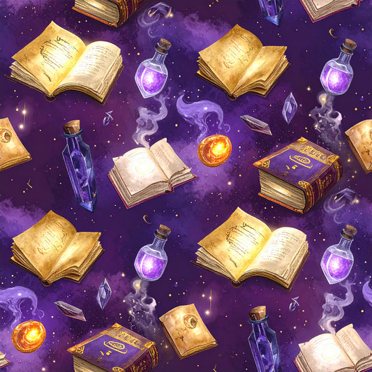 Magical Cauldrons And Potions Pattern 12 Quilting Cotton Fabric