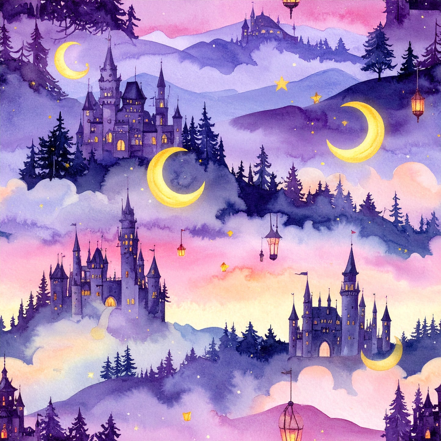 Magical Cauldrons And Potions Pattern 14 Quilting Cotton Fabric