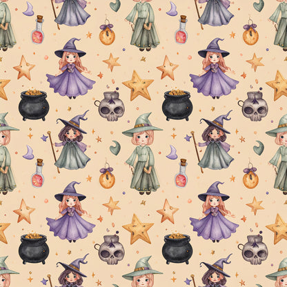 Magical Cauldrons And Potions Pattern 24 Quilting Cotton Fabric