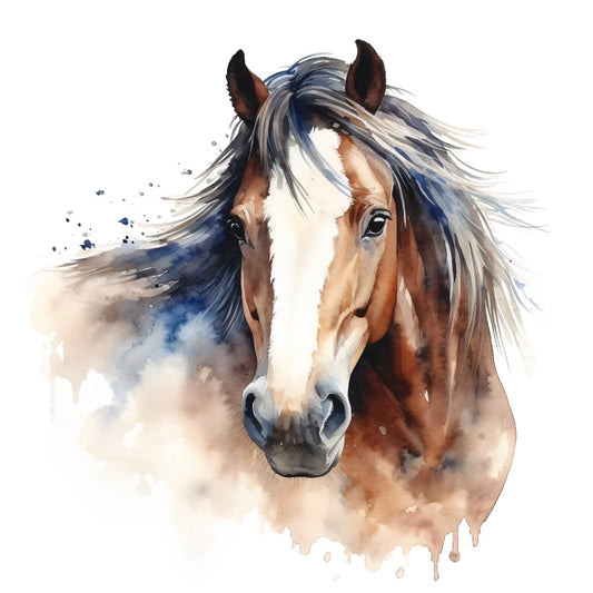 Majestic Horse Fabric Panel 37