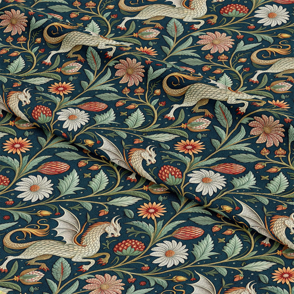 Medieval Tapestry Pattern 1 Quilting Cotton Fabric