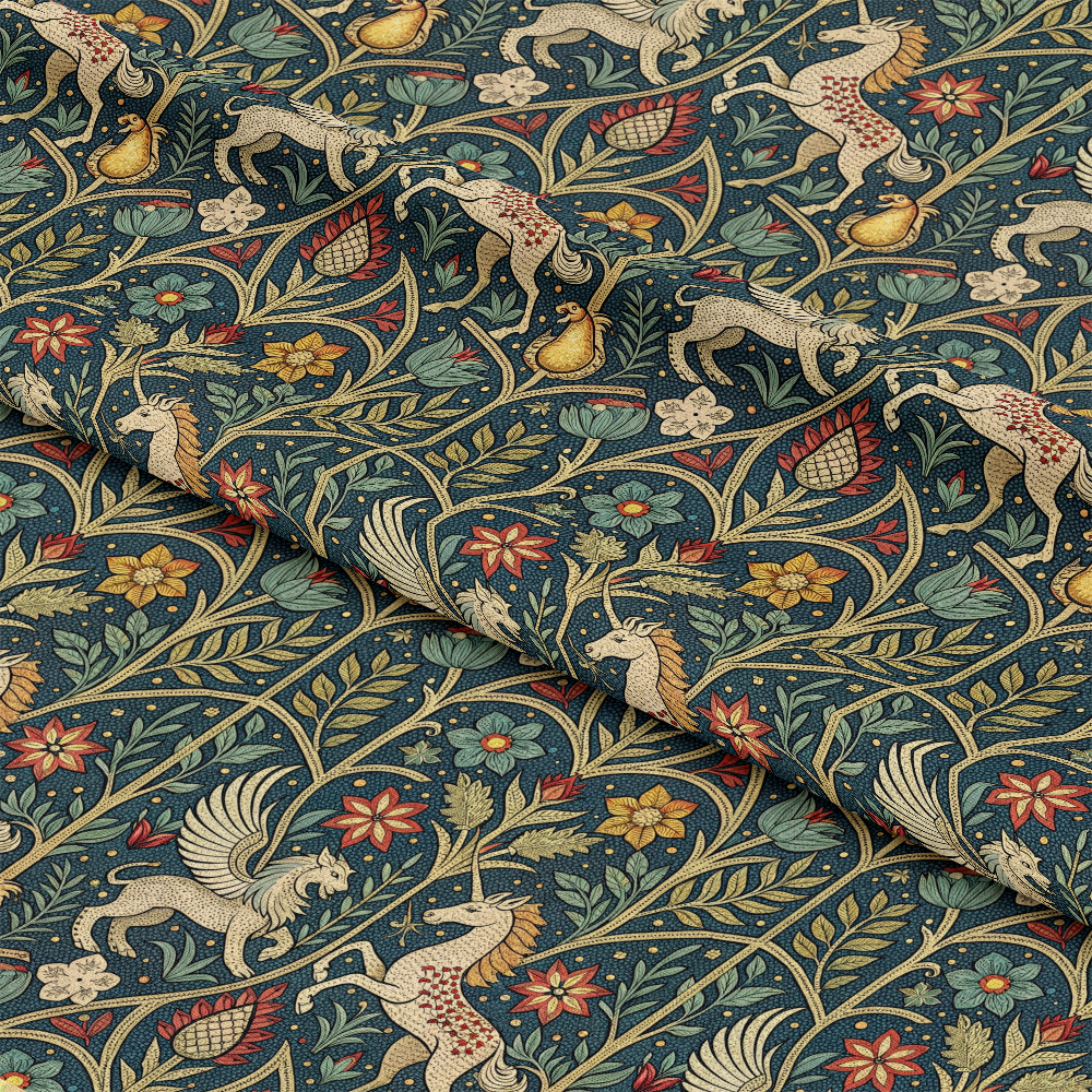 Medieval Tapestry Pattern 2 Quilting Cotton Fabric