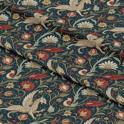 Medieval Tapestry Pattern 4 Quilting Cotton Fabric