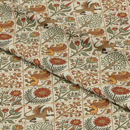 Medieval Tapestry Pattern 7 Quilting Cotton Fabric