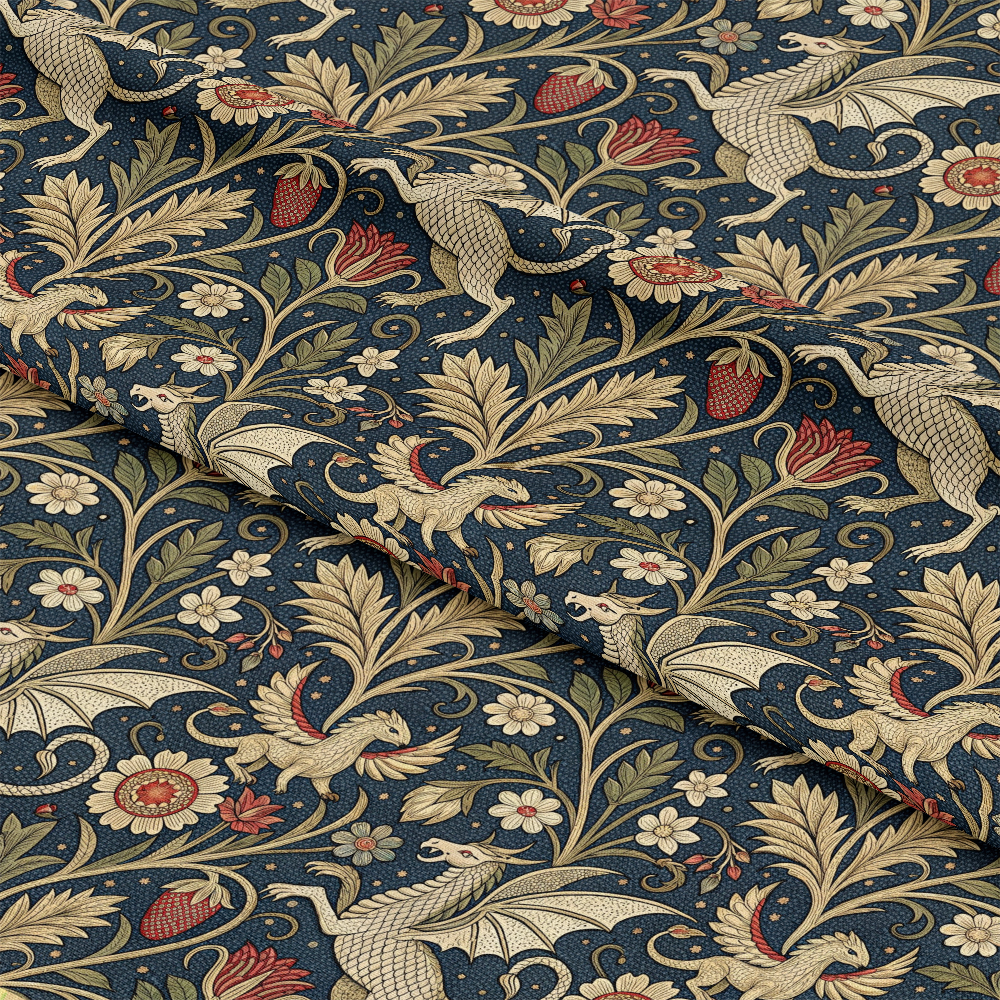 Medieval Tapestry Pattern 9 Quilting Cotton Fabric