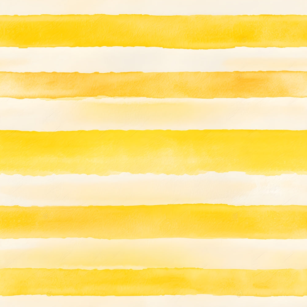 Image with horizontal yellow watercolor stripes on a white background.