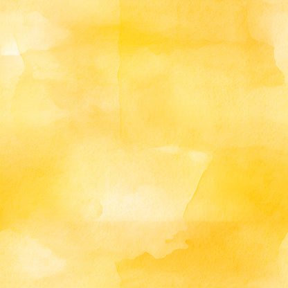 A textured yellow watercolor background with varying shades and soft edges.