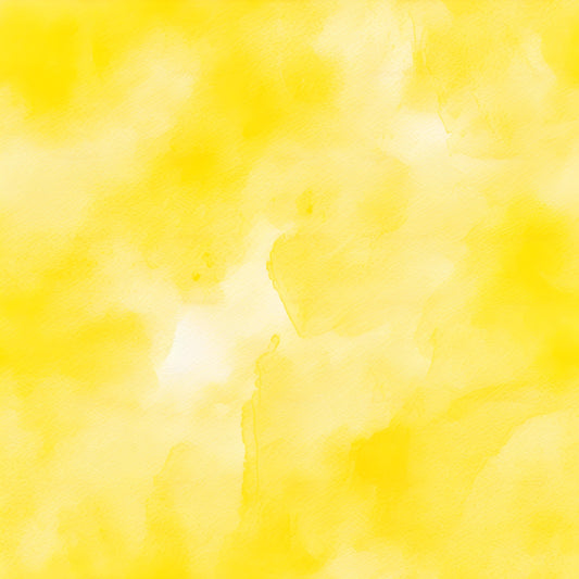 A soft yellow watercolor texture with varying shades and irregular patterns covers the entire image.