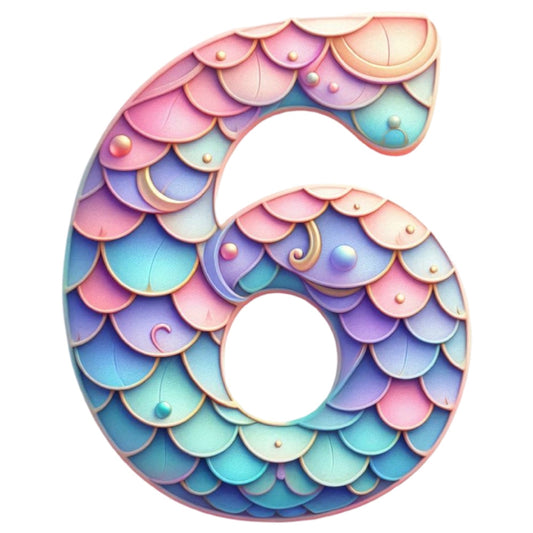 Mermaid Number 6 Fabric Panel
