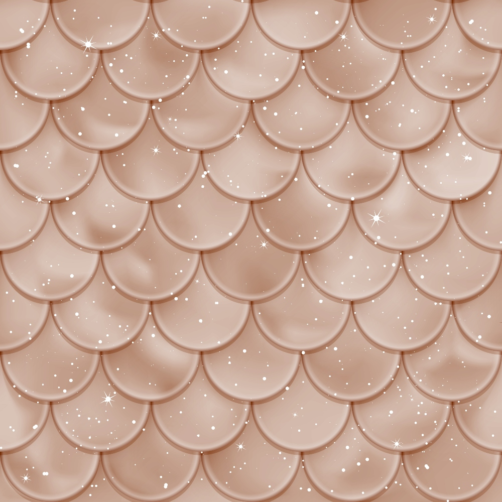 A pattern of overlapping shiny pink scales with small sparkles spread across the surface.