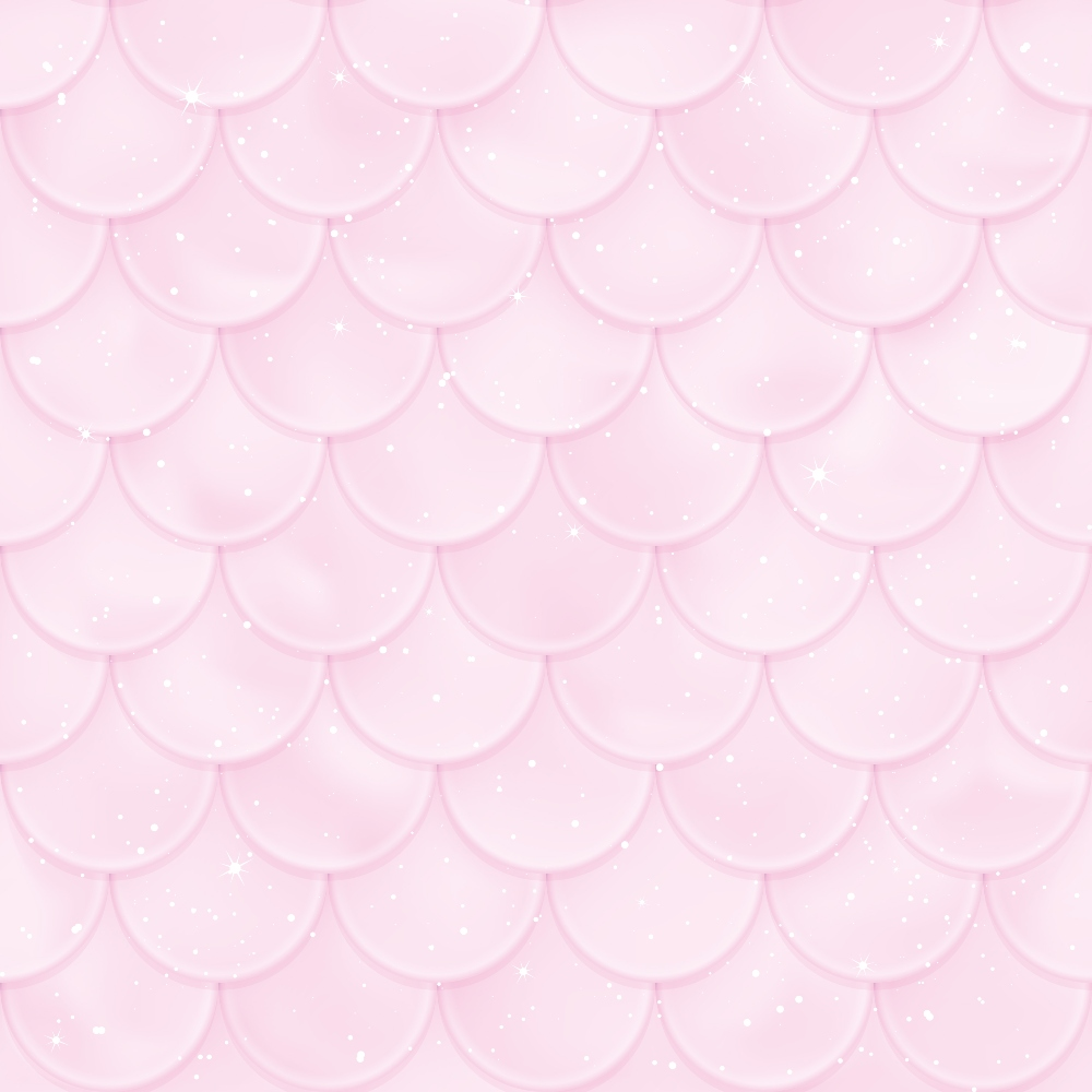 Pink scallop pattern with a subtle, shimmering effect and small white sparkles distributed evenly throughout the design.