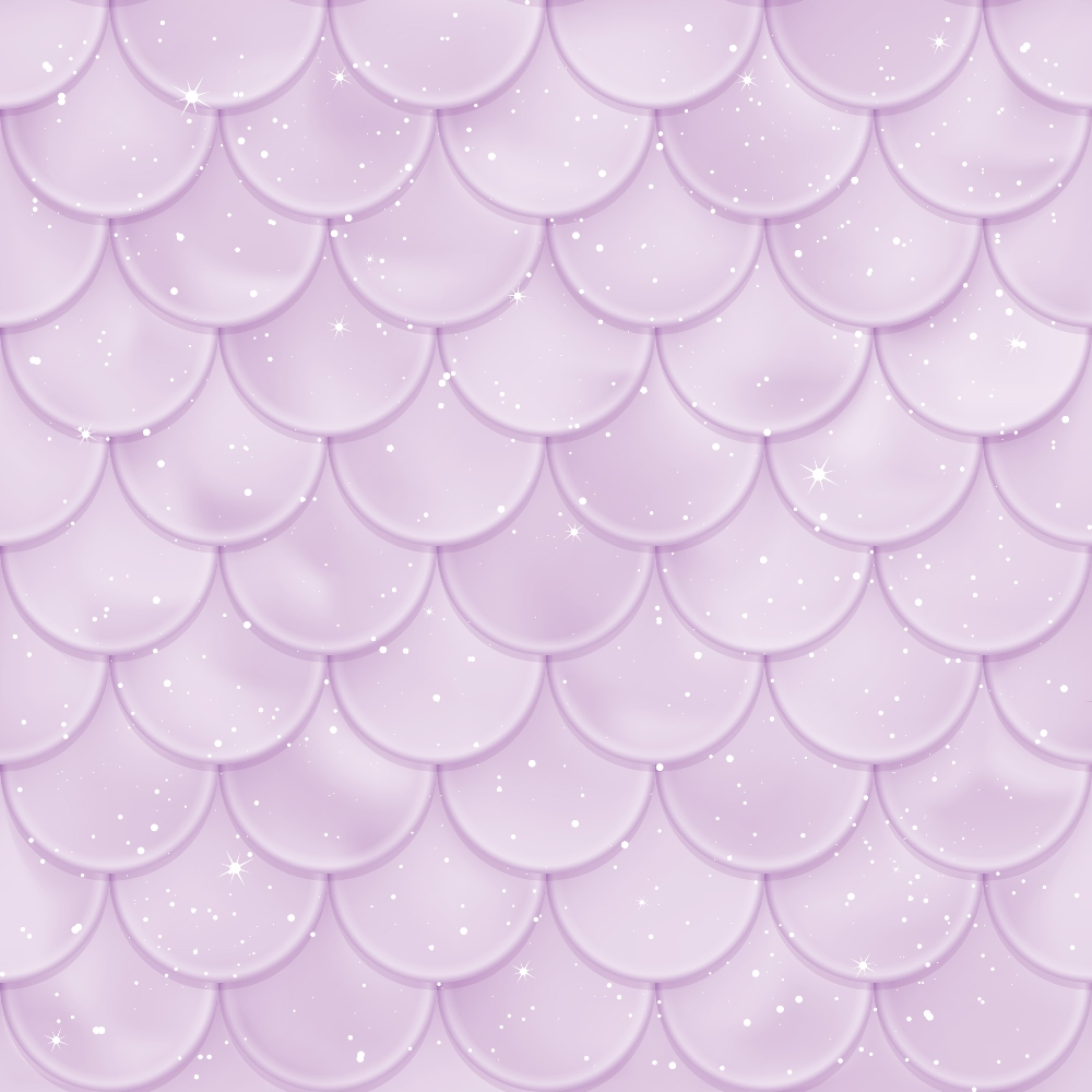 A pattern of purple scalloped scales with small white sparkles evenly distributed across the surface.