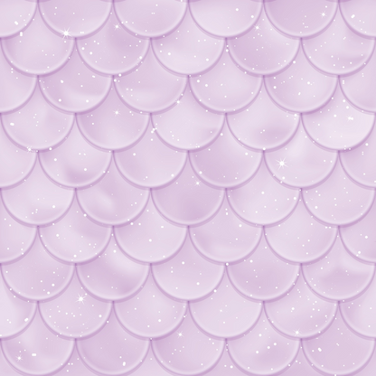 A pattern of purple scalloped scales with small white sparkles evenly distributed across the surface.