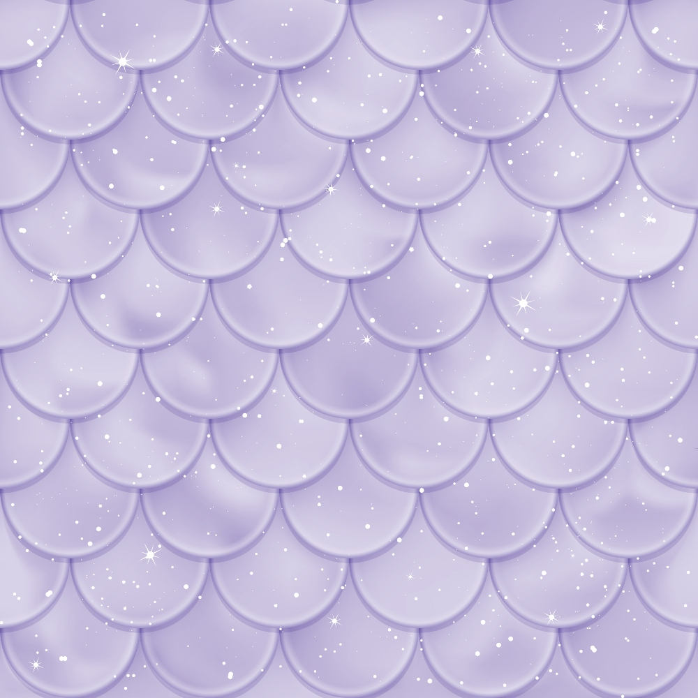 A textured pattern of overlapping pastel purple scales with sparkles scattered throughout, resembling a fantasy-themed design.