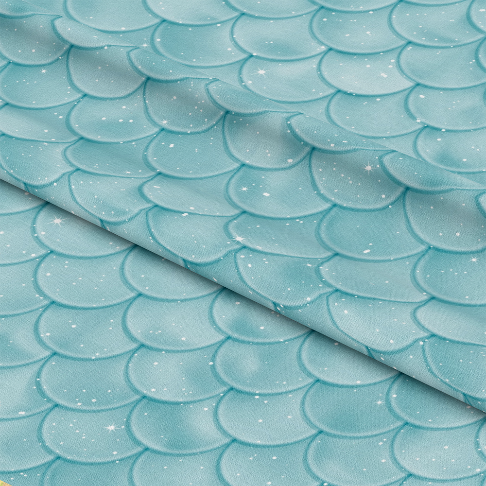 Mermaid Scales Pattern 69 Quilting Cotton Fabric