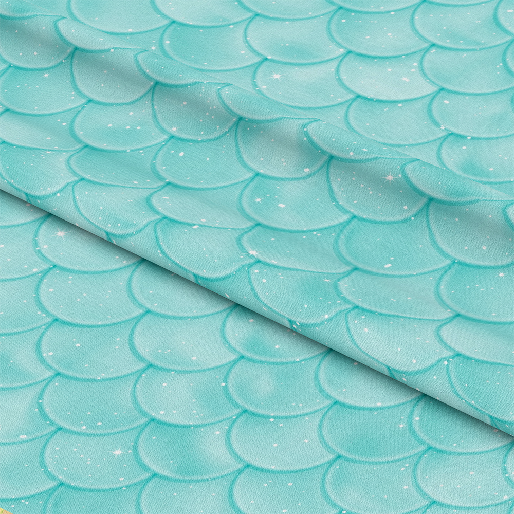 Mermaid Scales Pattern 70 Quilting Cotton Fabric