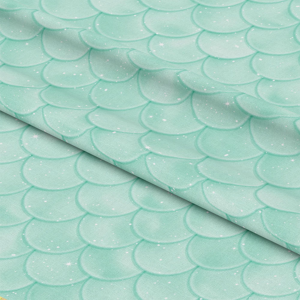 Mermaid Scales Pattern 72 Quilting Cotton Fabric