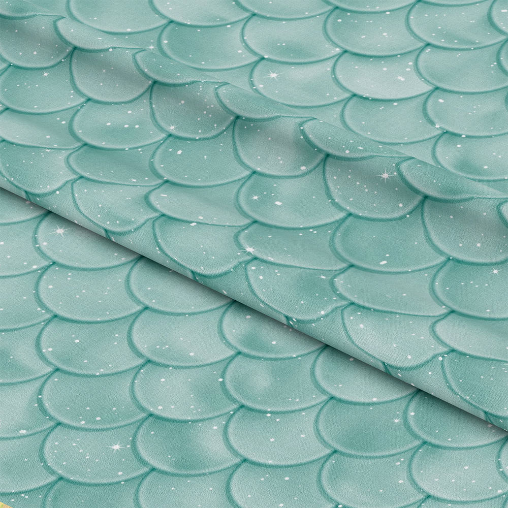 Mermaid Scales Pattern 74 Quilting Cotton Fabric