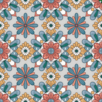 Mexican Talavera Pattern 19 Quilting Cotton Fabric