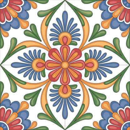 Mexican Talavera Pattern 1 Quilting Cotton Fabric