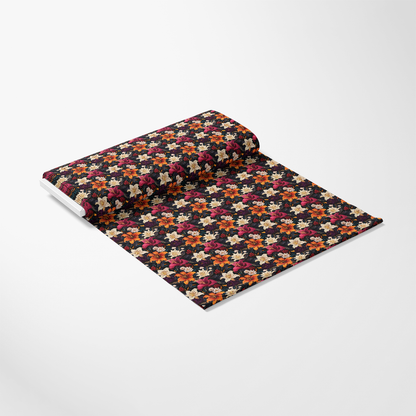 Midnight Floral Garden Pattern 10 Quilting Cotton Fabric