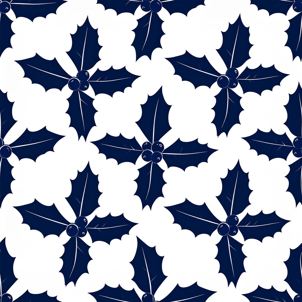 Midnight Nordic Christmas Pattern 11 Quilting Cotton Fabric