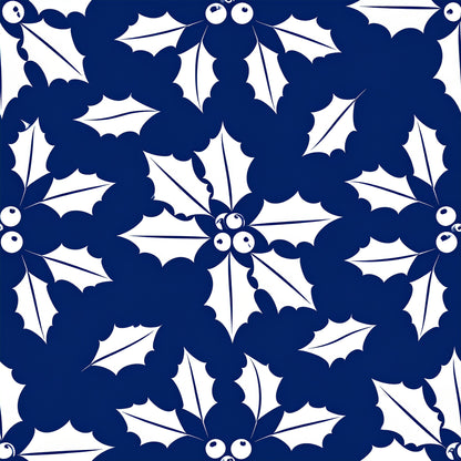 Midnight Nordic Christmas Pattern 12 Quilting Cotton Fabric