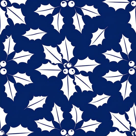 Midnight Nordic Christmas Pattern 12 Quilting Cotton Fabric