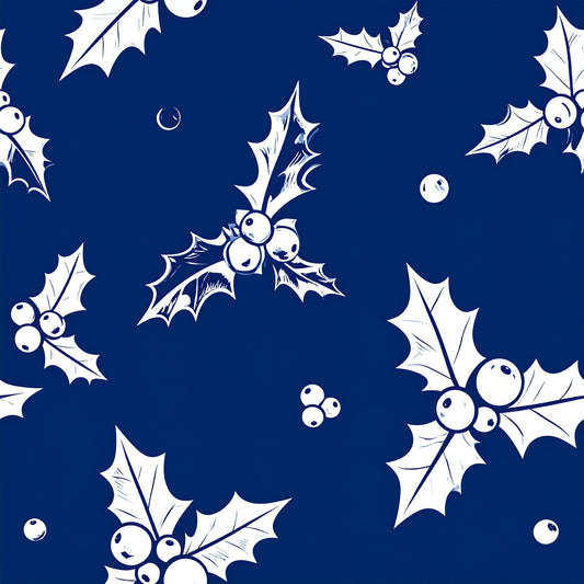 Midnight Nordic Christmas Pattern 13 Quilting Cotton Fabric